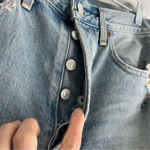 Agolde 90s mid rise loose fit unhinged jeans 27 - Picture 8 of 15